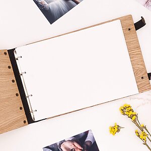 Alternative view of Personalized wedding wooden photo album (guest book)