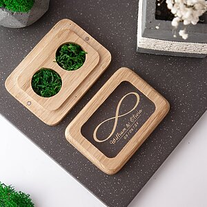 Alternative view of Wooden ring box for wedding ceremony