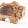 Bizon wood piggy bank