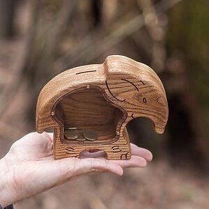 Alternative view of Elephant piggy bank for girl and for boy