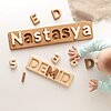 Personalized wooden name puzzle for toddler