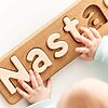 Wooden name puzzle