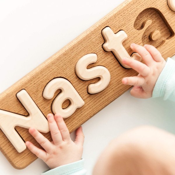 Wooden name puzzle