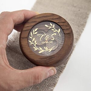 Wedding ring box, ring pillow, ringkissen, double ring bearer box, wedding wood decoration, wooden ring box for wedding ceremony