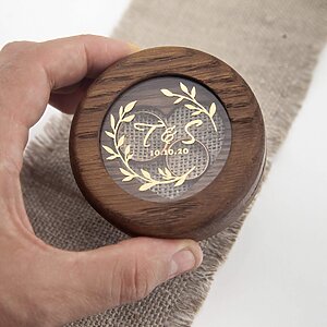 Wedding ring box, ring pillow, ringkissen, double ring bearer box, wedding wood decoration, wooden ring box for wedding ceremony