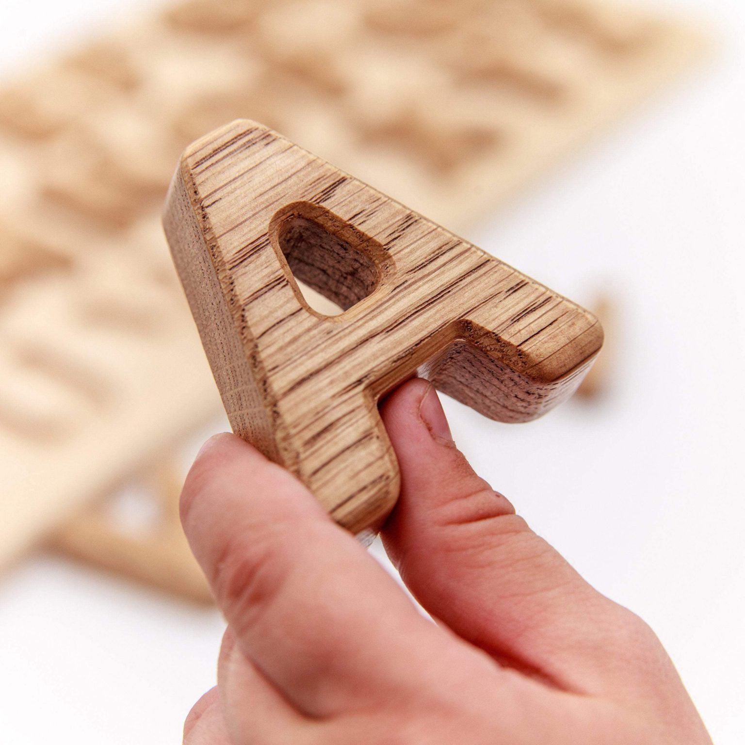 Wooden English alphabet puzzle for toddlers DejavuWood