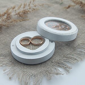 Wooden ring box for wedding ceremony | Wooden bearer box - Dejavuwood