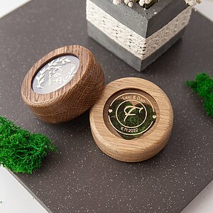 Engagement wedding ring box for ceremony