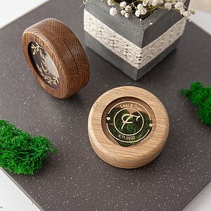 Alternative view of Engagement wedding ring box for ceremony