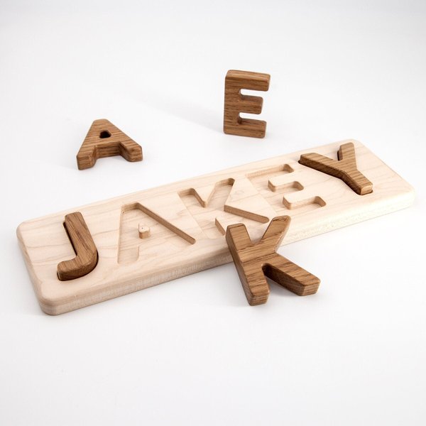 Wooden name puzzle