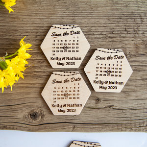 Calendar wedding favor Save the Date