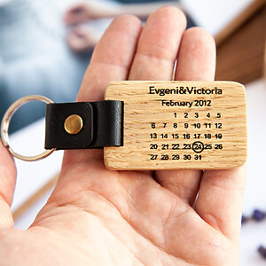 Wooden keychain