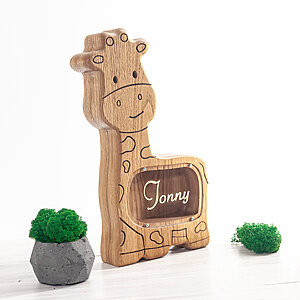 wooden big piggy bank top toys for 3 year olds giraffe