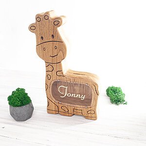 extra large piggy bank nursery room decor giraffe