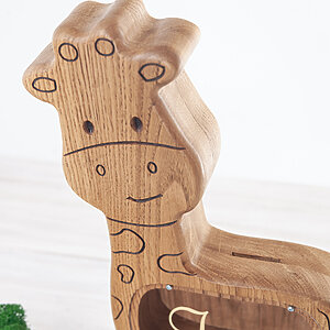 giraffe wooden piggy banks gifts for 1 year old boy not toys