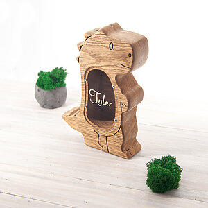 3 year old birthday ideas boy big coin bank dinosaur