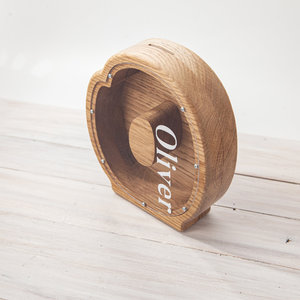 wooden letter piggy bank 4 year old birthday gift girl boys