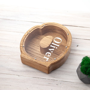 wooden extra large personalized banks