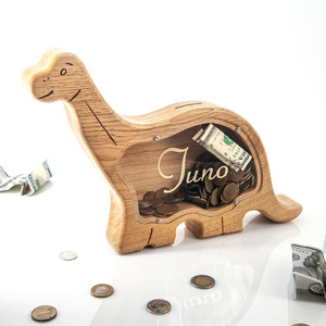 wooden dinosaur large piggy bank gifts for baby shower