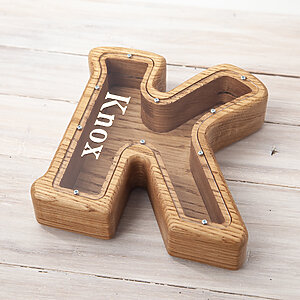 wooden piggy bank small christmas gifts