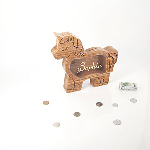Unicorn big coin bank, nursery decor girl