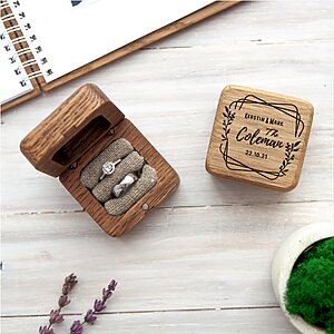 1 year anniversary gift for girlfriend ring pillow and ring holder wood