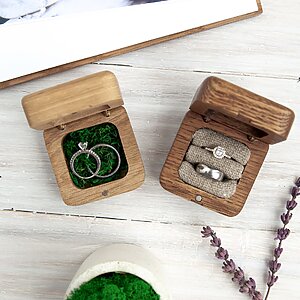 wedding ring bearer box custom