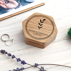 personalized ring box wedding ceremony decoration ideas