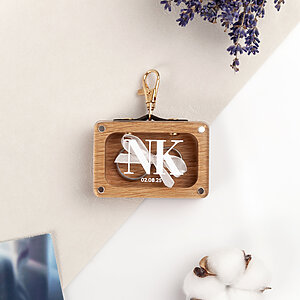 Custom engraved ring box for dog wedding ceremony