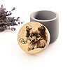 small gypsum pet urn with custom engraving