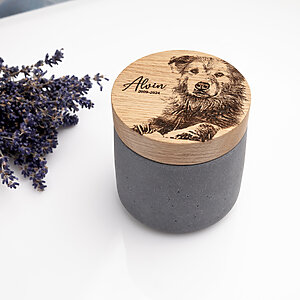 personalized ashes urn for beloved dog memory