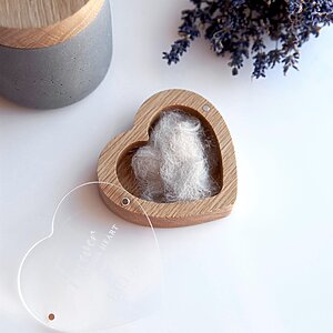 Pet hair keepsake boxes